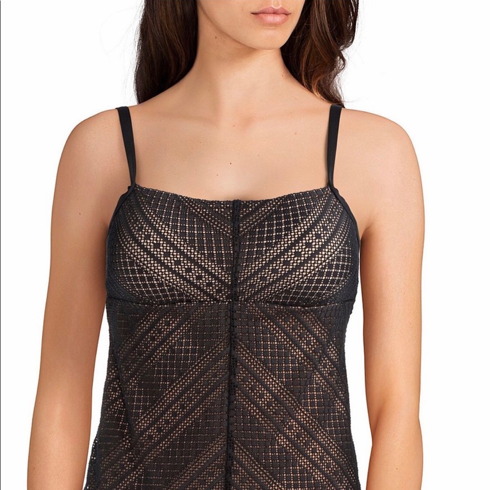 💯NWT Alex Marie Texture Mix Up Crochet Tankini